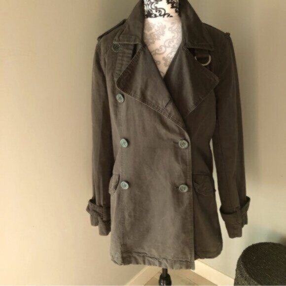 Smart Set  Cotton Canvas Utility Jacket Women’s Sz Large - Picture 2 of 8